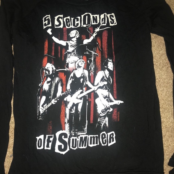 5 Seconds Of Summer Tops - 5sos long sleeve shirt